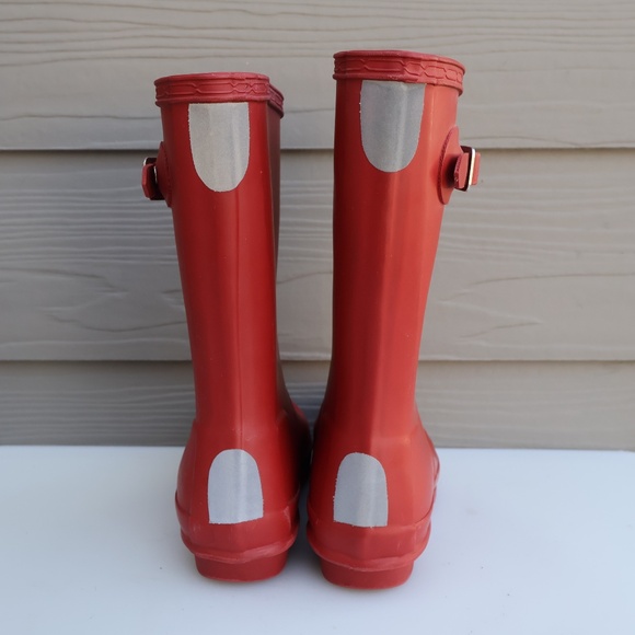 Hunter Original Kids Red Rain Boots Size 13 Waterproof - Picture 4 of 9